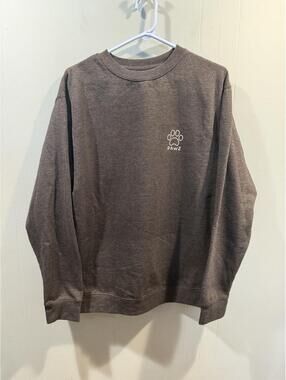 Womens Pawz Saves The Dogs Sweatshirt Size Large Gray